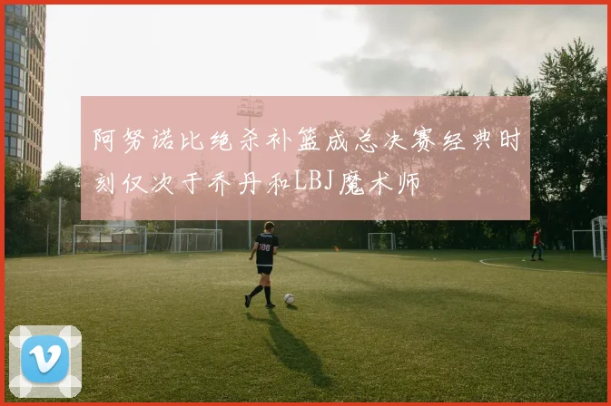 阿努诺比绝杀补篮成总决赛经典时刻仅次于乔丹和LBJ魔术师